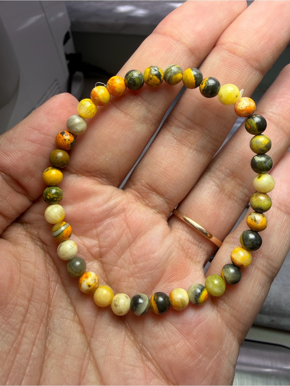 Bumblebee Jasper Bracelet 6mm